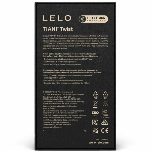 LELO - TIANI TWIST COUPLES VIBRATOR SOFT PINK