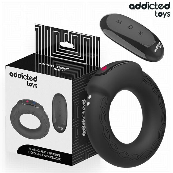ADDICTED TOYS - HEATING EFFECT VIBRATING COCK RING REMOTE CONTROL