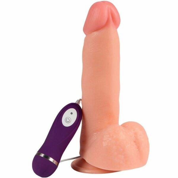 SHEQU - PHANTOM VIBRATING DILDO WITH REMOTE CONTROL 20 CM