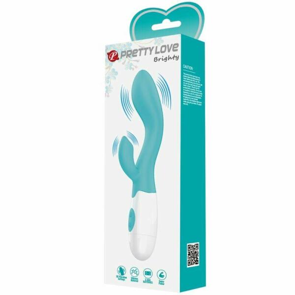 PRETTY LOVE - BRIGHTY G-SPOT VIBRATOR AQUA GREEN