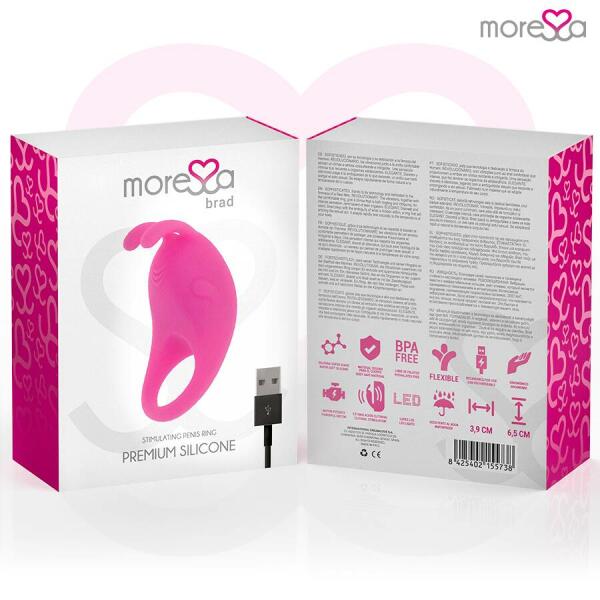 MORESSA - BRAD PREMIUM SILICONE RECHARGEABLE PINK
