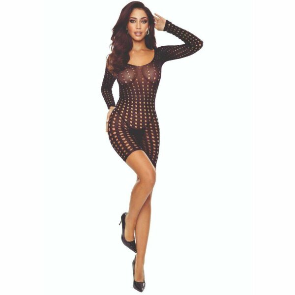 PASSION - BS110 BODYSTOCKING BLACK POINTS
