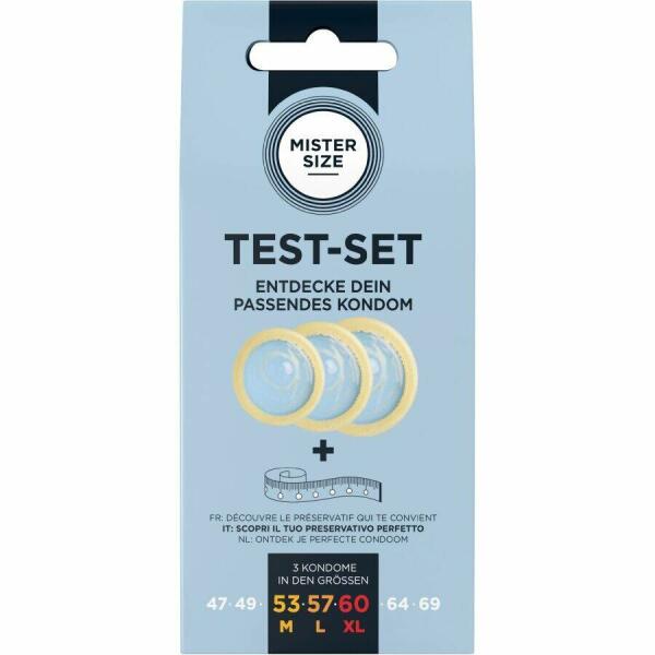 MISTER SIZE - TEST SET 3 DIFFERENT SIZED CONDOMS + MEASURING TAPE