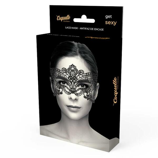 COQUETTE CHIC DESIRE - LACE MASK BLACK