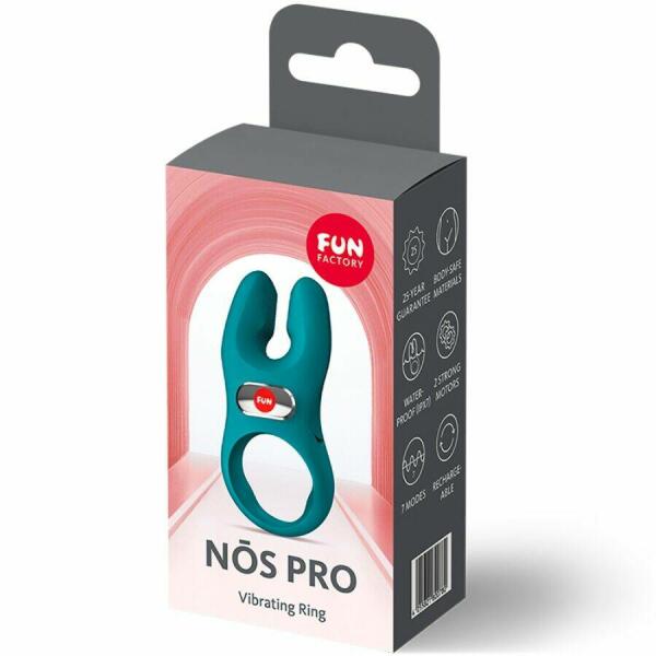 FUN FACTORY - NOS PRO VIBRATING COCK RING BOTTLE GREEN