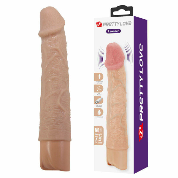 PRETTY LOVE - LEANDER FLEXIBLE REALISTIC VIBRATOR