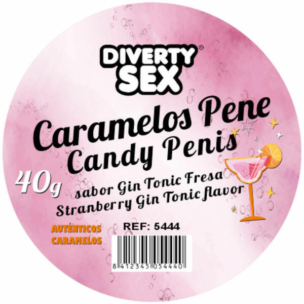 DIABLO PICANTE - 20 GIN & TONIC FLAVORED PENIS CANDIES