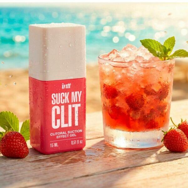 INTT - SUCK MY CLIT SUCTION EFFECT GEL WILD STRAWBERRY 15 ML