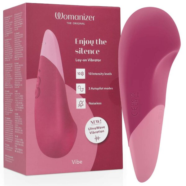 WOMANIZER - VIBE LAY-ON SILENT VIBRATOR DUSKY PINK