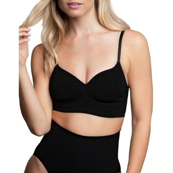BYE-BRA - MEDIUM CONTROL SUJETADOR SIN COSTURAS NEGRO