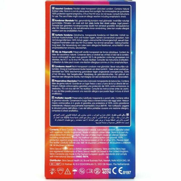 SKINS - ASSORTED PREMIUM CONDOMS PACK 8
