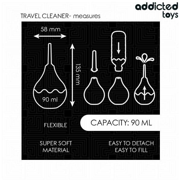 ADDICTED TOYS - TRAVEL ANAL CLEANER SIZE S 90 ML
