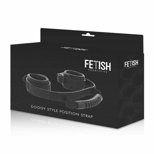 FETISH SUBMISSIVE - NOPRENE LINING HANDCUFFS WITH HANDLE