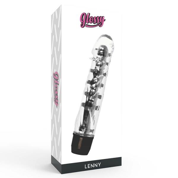 GLOSSY - LENNY VIBRATOR BLACK