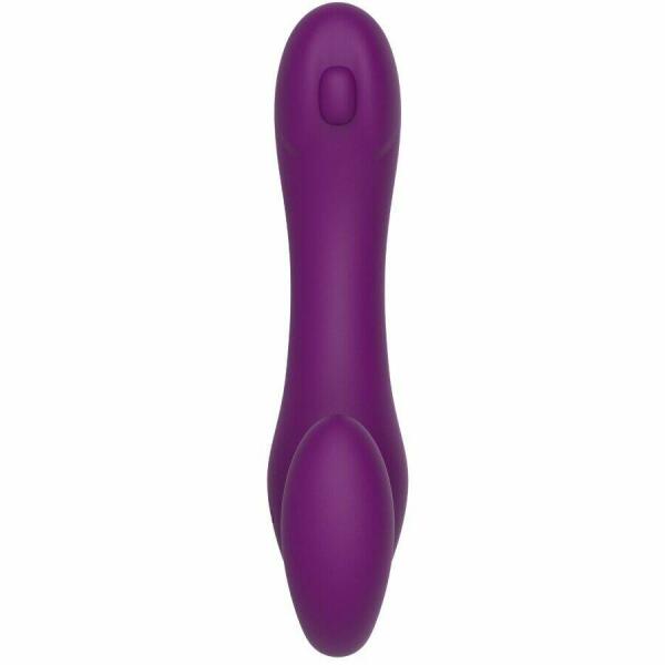 XOCOON - 2 IN 1 STRAPLESS STRAP-ON VIBRATOR WITH REMOTE CONTROL PURPLE