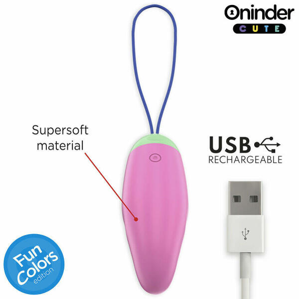 ONINDER CUTE - LOVE PLEASURE 360° VIBRATING-ROTATING SILICONE EGG - FREE GLOBAL APP