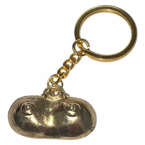 DIABLO PICANTE - GOLD METAL KEYCHAIN ​​WITH BREASTS