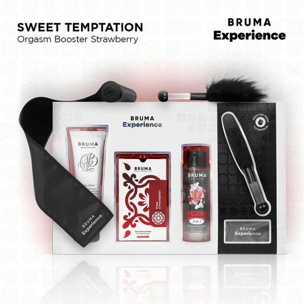 BRUMA XPERIENCE - SWEET STRAWBERRY TEMPTATION KIT WITH ORGASM ENHANCER