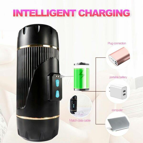 SHEQU - KAY DOUBLE MASTURBATOR WITH DUAL MOUTH AND VAGINA VIBRATION