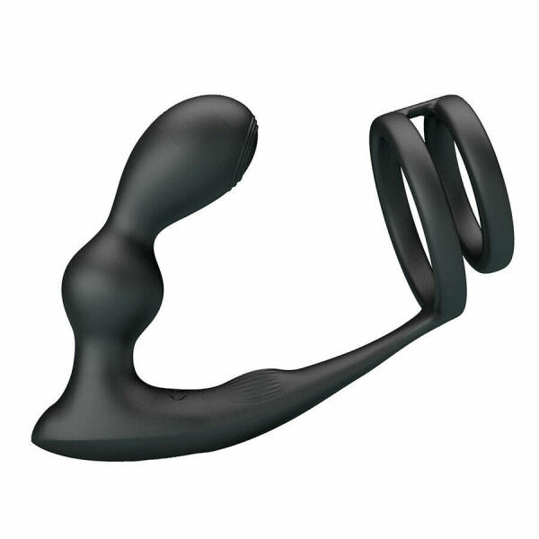 MR PLAY - VIBRATING ANAL PLUG WITH PENIS RING REMOTE CONTROL