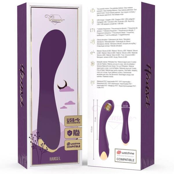 TREASURE - HANSEL G-SPOT VIBRATOR + WATCHME REMOTE CONTROL