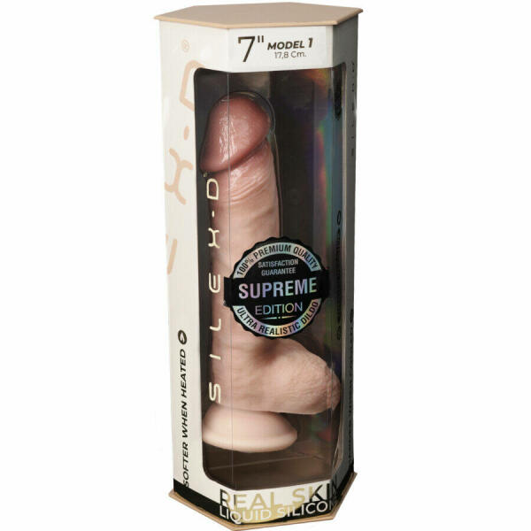 SILEXD - PREMIUM THERMOREACTIVE SILICONE REALISTIC PENIS 17.8 CM