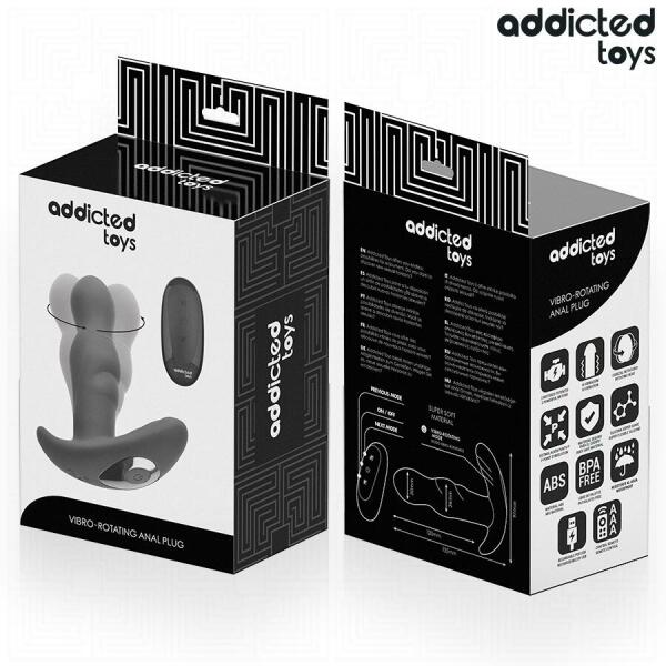 ADDICTED TOYS - ROTATING VIBRATING ANAL PLUG REMOTE CONTROL