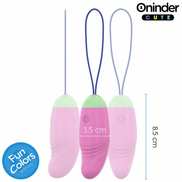ONINDER CUTE - LOVE PLEASURE 360° VIBRATING-ROTATING SILICONE EGG - FREE GLOBAL APP