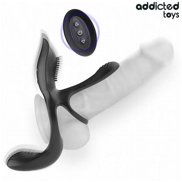 ADDICTED TOYS - DOUBLE PENIS RING WITH CLITORAL STIMULATOR
