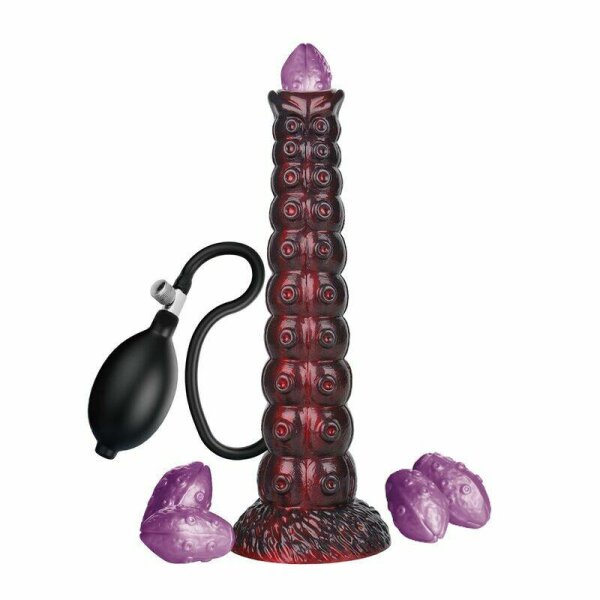 POWER MONSTERS - VOIDCLAW BRUTE BICOLOR INFLATABLE FANTASY SILICONE DILDO 29 CM &Oslash; 5.7 CM