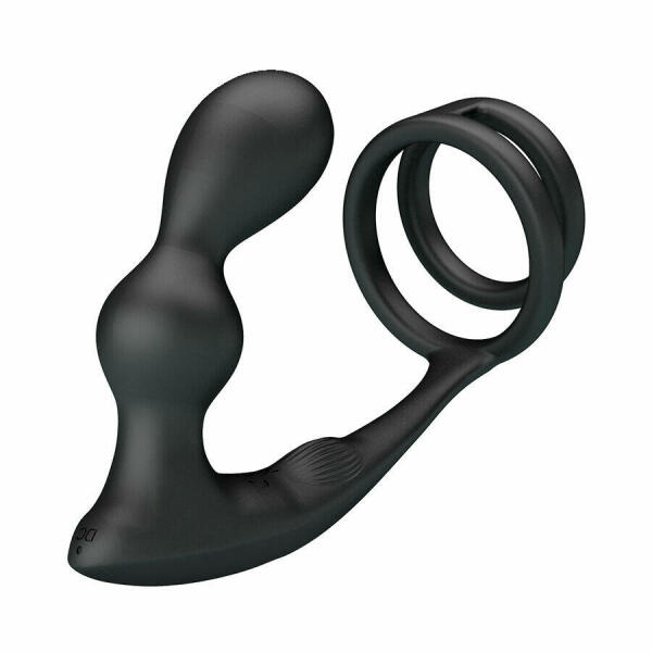 MR PLAY - VIBRATING ANAL PLUG WITH PENIS RING REMOTE CONTROL