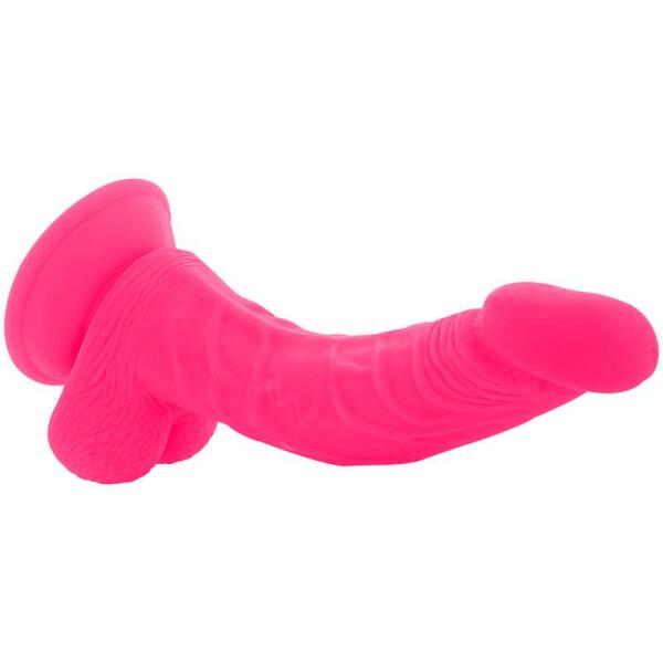DIVERSIA - FLEXIBLE VIBRATING DILDO PINK 21.5 CM -O- 4.5 CM