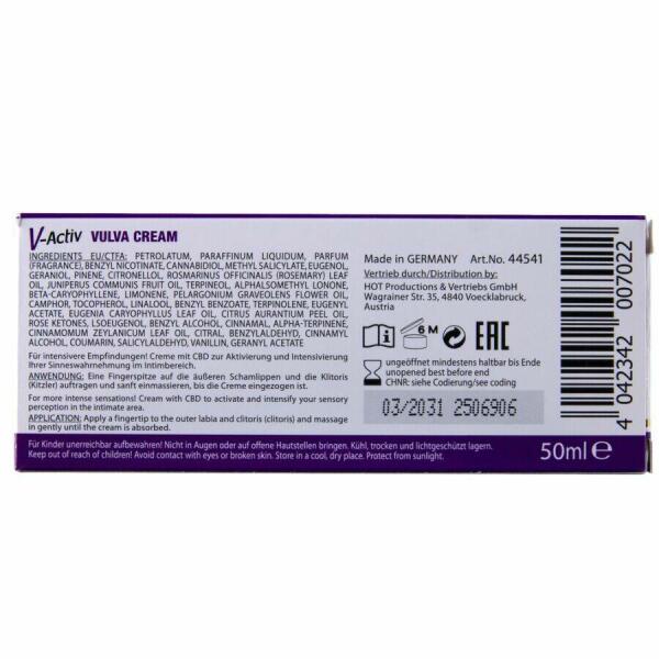 HOT - VULVA CREAM MIT CBD 50ML