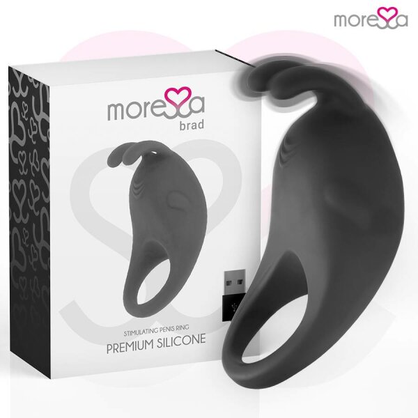 MORESSA - BRAD PREMIUM SILICONE RECHARGEABLE BLACK