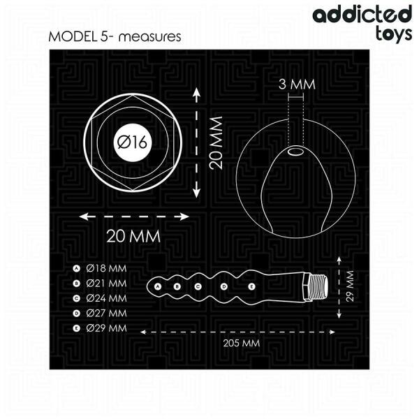 ADDICTED TOYS - ANAL CLEANER WITH UNIVERSAL ADAPTER MODEL 5