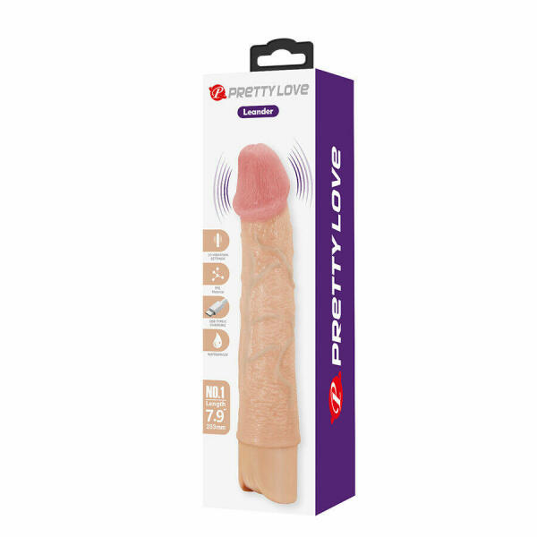 PRETTY LOVE - LEANDER FLEXIBLE REALISTIC VIBRATOR