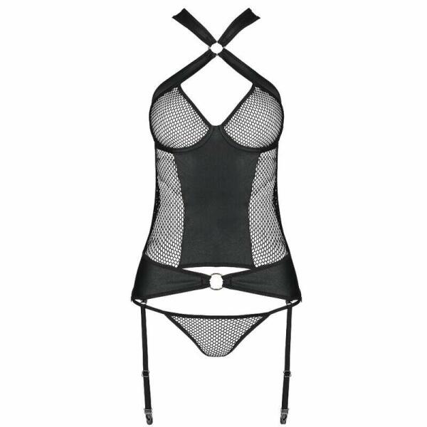 PASSION - AMANDA CORSET ECOLOGICAL LEATHER L/XL