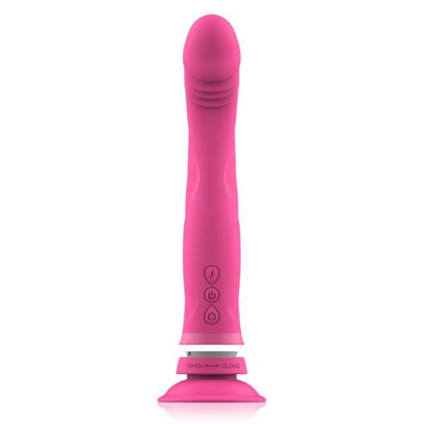 INTENSE - MICHELANGELO PINK SILICONE VIBRATOR DILDO