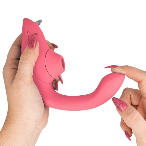WOMANIZER - BLEND RABBIT VIBRATOR STIMULATOR VIBRANT ROSE