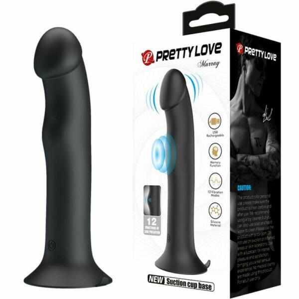 PRETTY LOVE - MURRAY BLACK CLITORAL VIBRATOR AND SUCKER