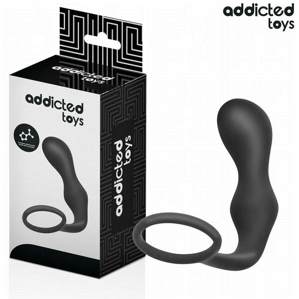 ADDICTED TOYS - ANAL PLUG WITH RING SILICONE MODEL 3