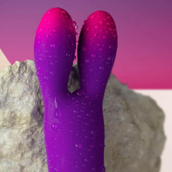 ROCKS- OFF - GLO-GIRL BUNNY PURPLE FLEXIBLE VIBRATOR