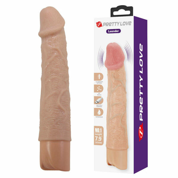 PRETTY LOVE - LEANDER FLEXIBLE REALISTIC VIBRATOR