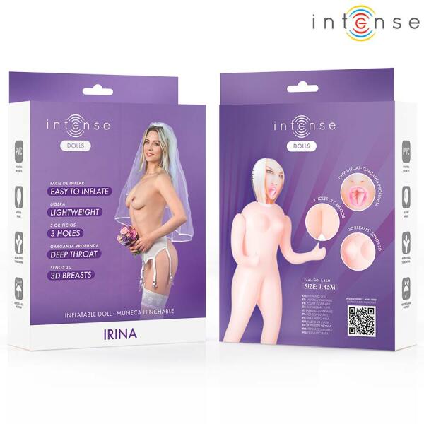 INTENSE DOLLS - IRINA INFLATABLE DOLL WITH THREE ORIFICES