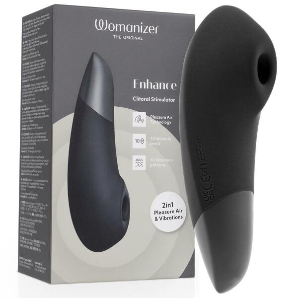 WOMANIZER - ENHANCE CLITORIAL STIMULATOR BLACK