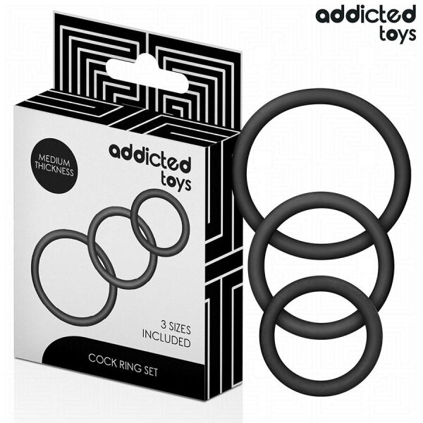 ADDICTED TOYS - SET OF SILICONE RINGS MODEL 2