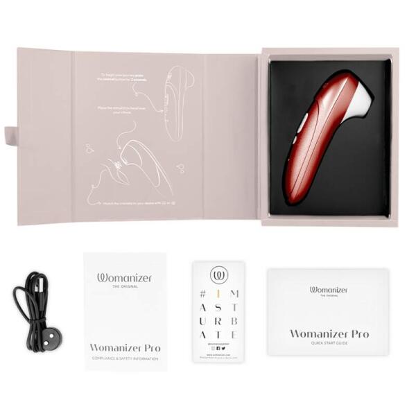 WOMANIZER - PRO VIBRANT CLITORAL STIMULATOR BURGUNDY