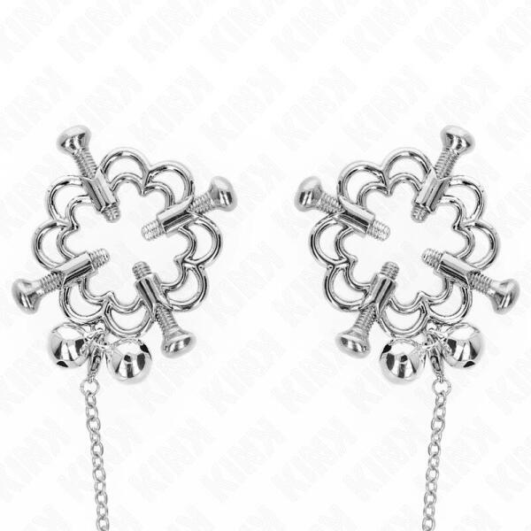 KINK - METAL FLOWER NIPPLE CLAMPS WITH CHAIN