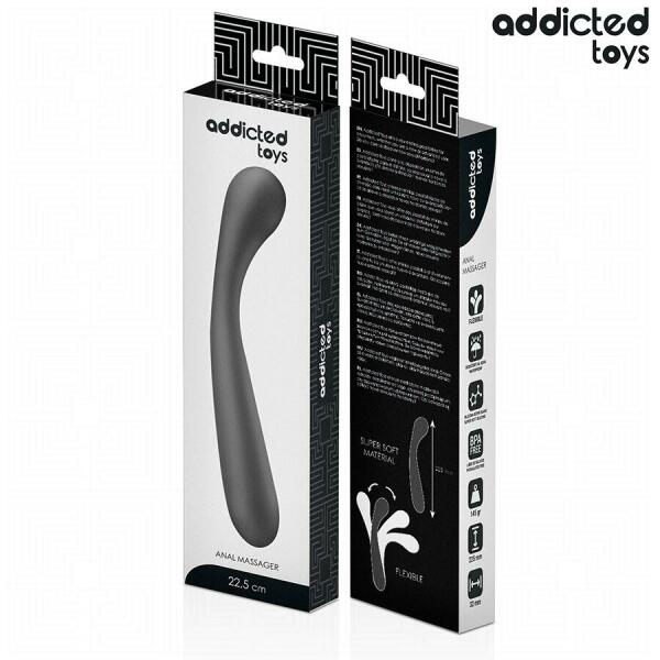 ADDICTED TOYS - DOUBLE ANAL MASSAGER SILICONE 22.5 CM