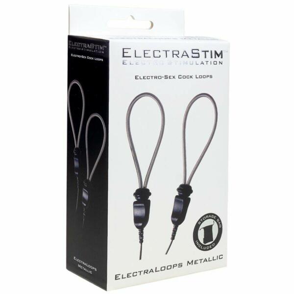 ELECTRASTIM - ELECTRALOOPS E-STIM ADJUSTABLE METAL PENIS RINGS